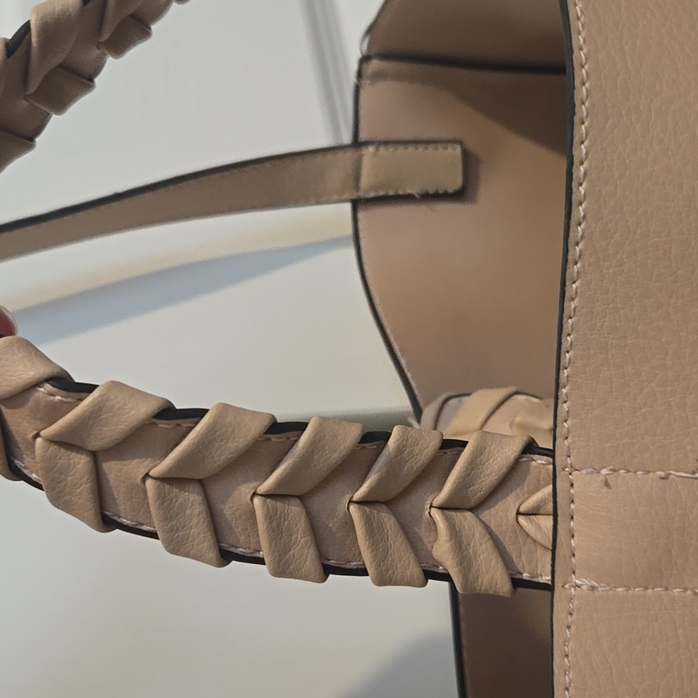 Jules Kae Beige Braided Handle Bag - Picture 5 of 16